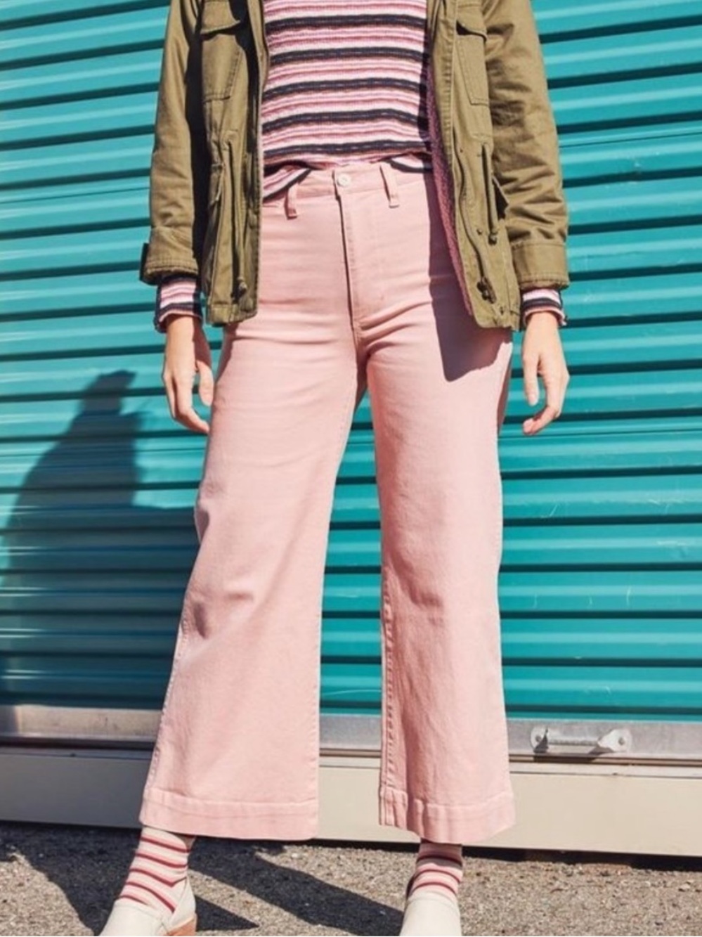 Madewell Emmitt crop pant wide leg